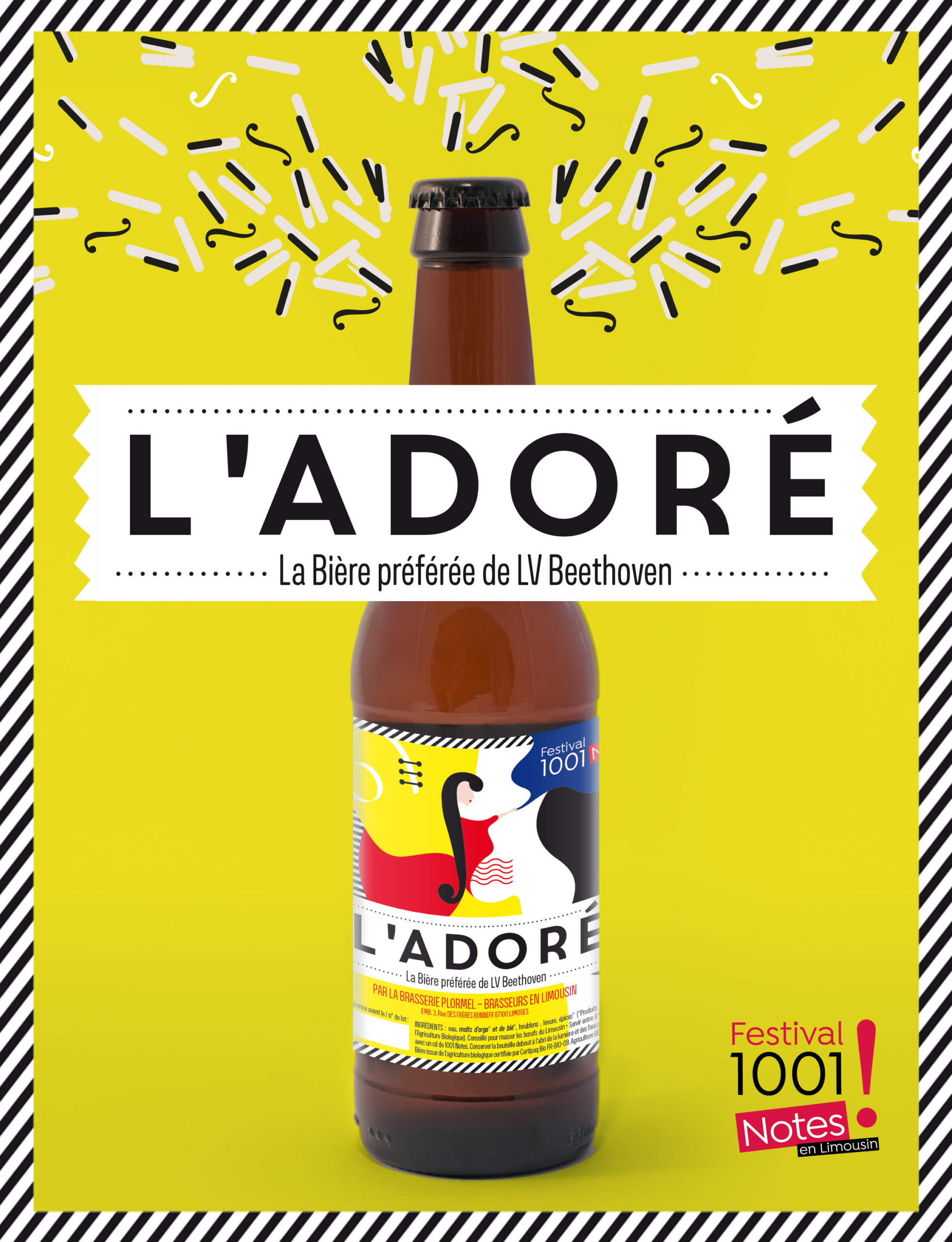 L'Adoré, bière officielle du Festival 1001 Notes